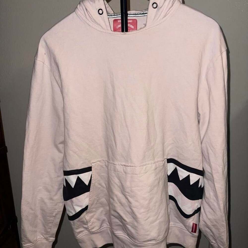 Sprayground Limited Edition Shark Hoodie Size L Pink
